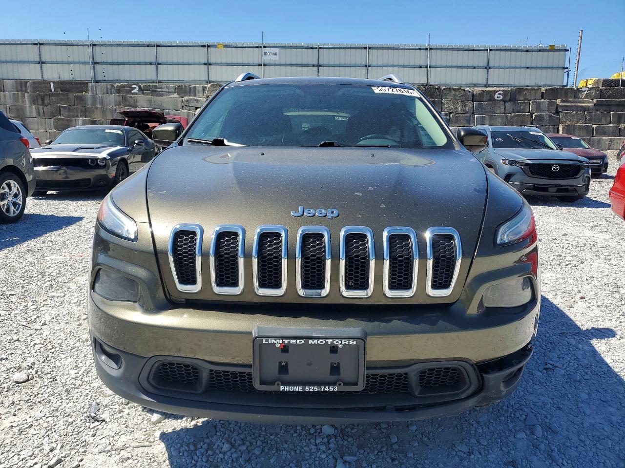 2015 Jeep Cherokee Latitude Зеленый vin: 1C4PJMCS6FW665331