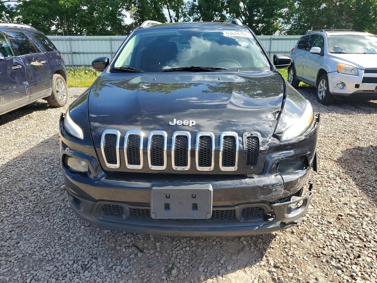 2015 Jeep Cherokee Latitude Black vin: 1C4PJMCS6FW753196