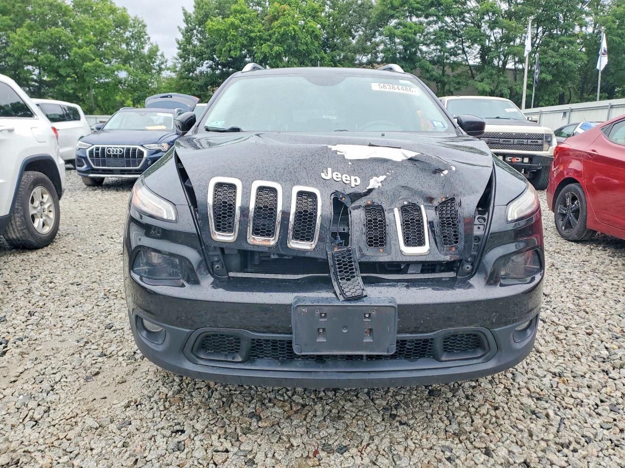 2015 Jeep Cherokee Latitude Black vin: 1C4PJMCS6FW794833