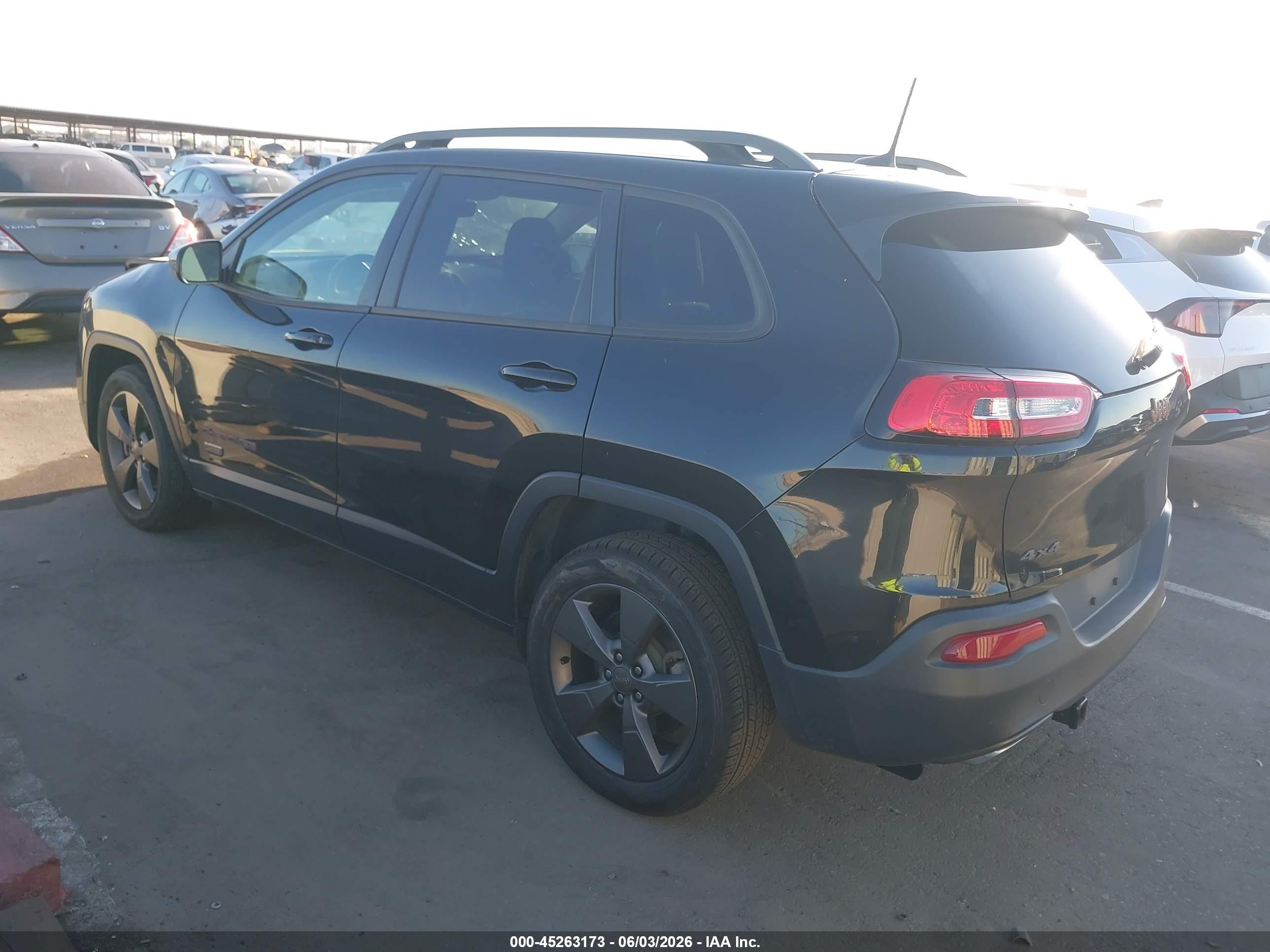 2016 Jeep Cherokee 75th Anniversary Black vin: 1C4PJMCS6GW309205