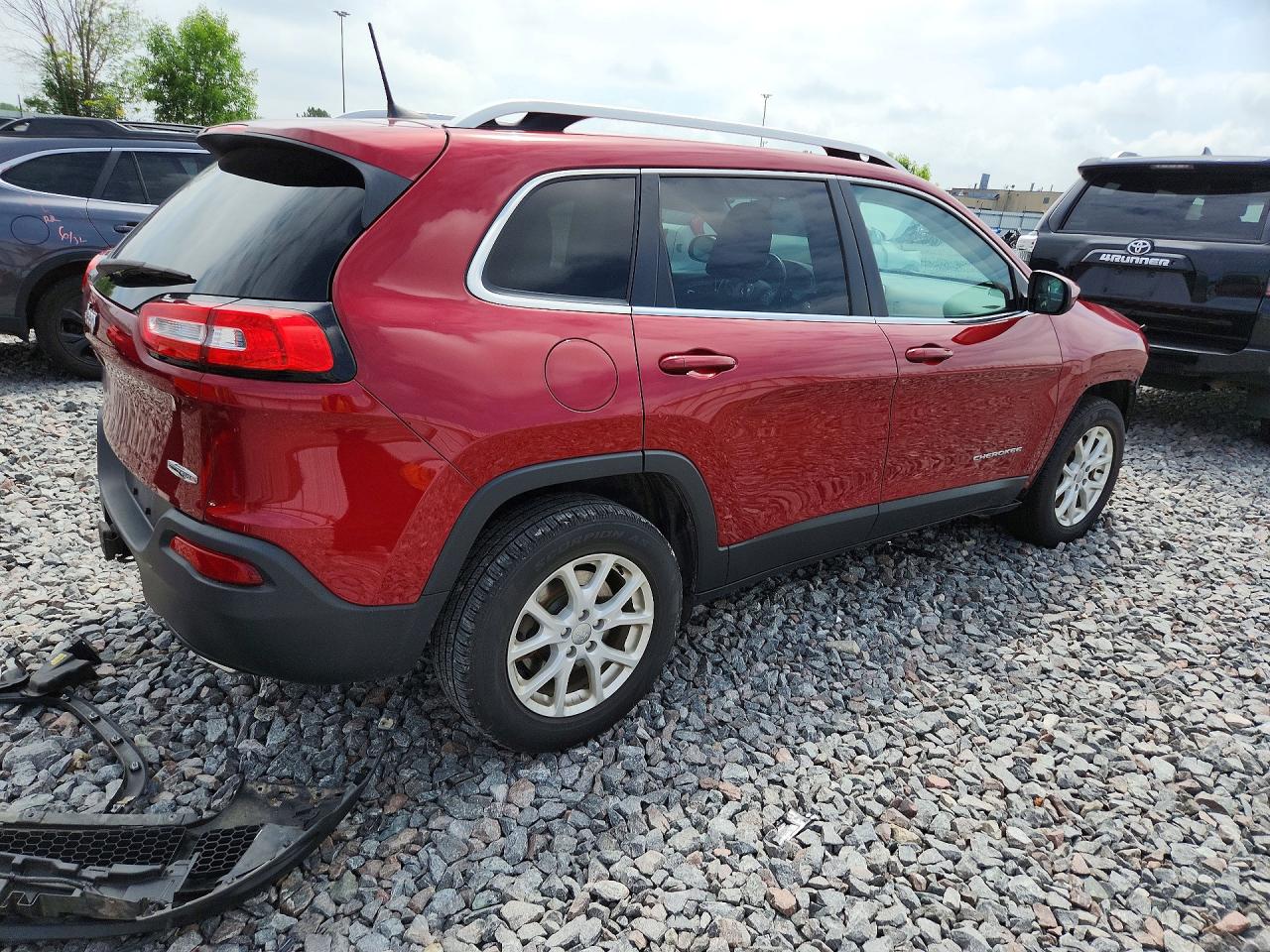 2017 Jeep Cherokee Red vin: 1C4PJMCS6HW612583