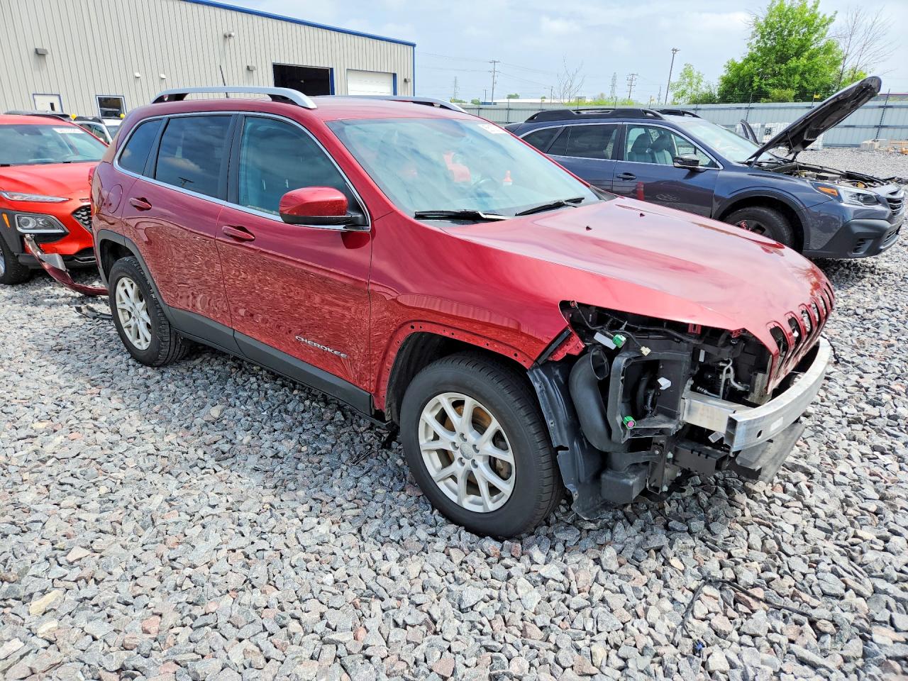 2017 Jeep Cherokee Red vin: 1C4PJMCS6HW612583