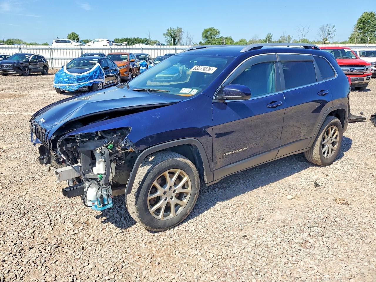 2014 Jeep Cherokee Latitude Blue vin: 1C4PJMCS7EW151695