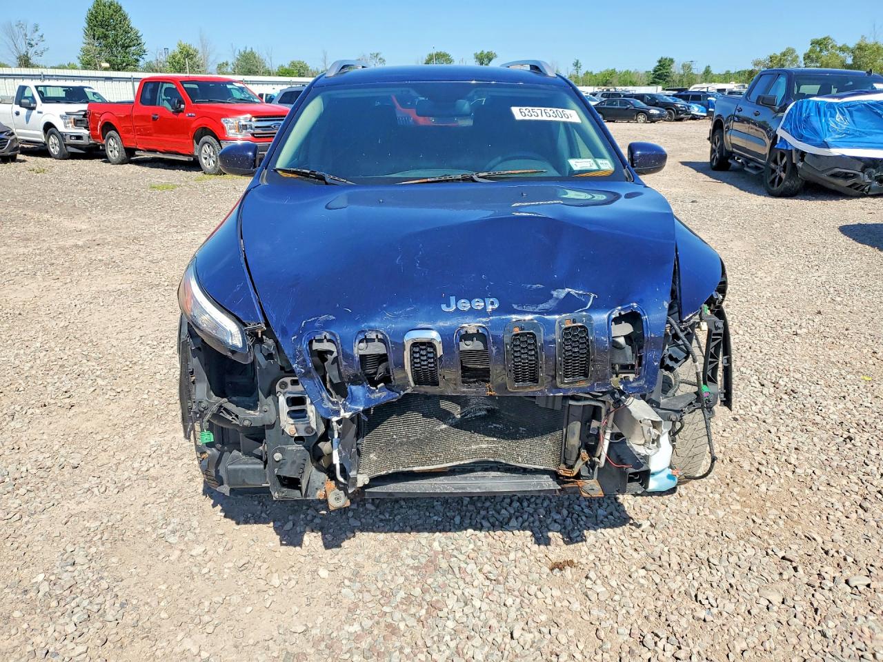 2014 Jeep Cherokee Latitude Blue vin: 1C4PJMCS7EW151695