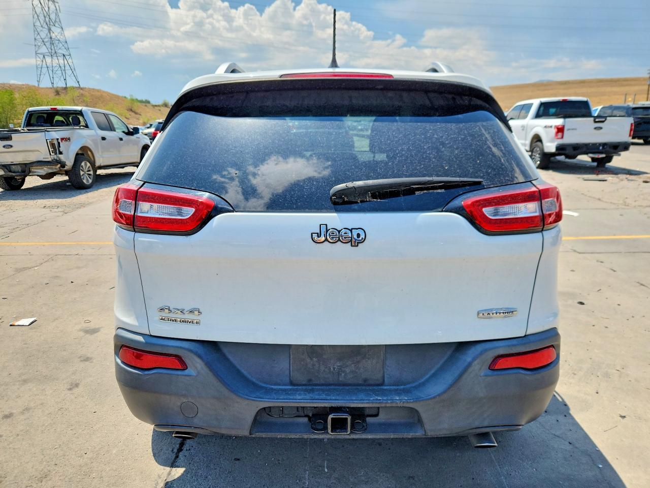 2014 Jeep Cherokee Latitude Белый vin: 1C4PJMCS7EW219316