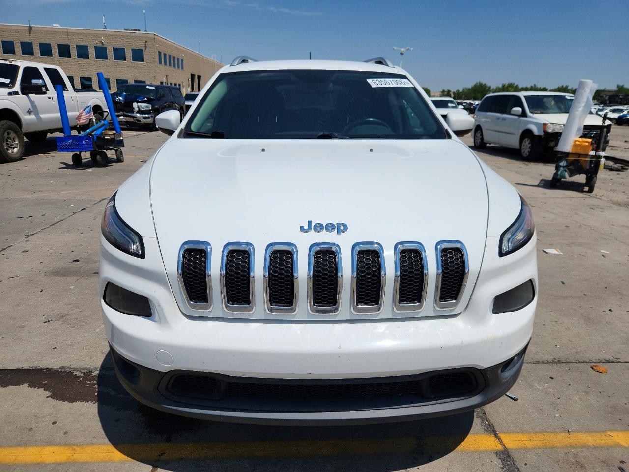 2014 Jeep Cherokee Latitude Белый vin: 1C4PJMCS7EW219316