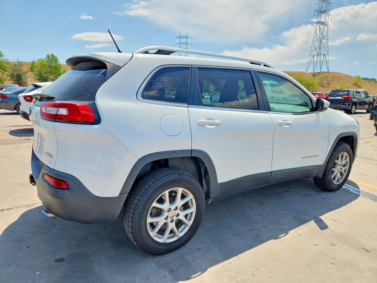 2014 Jeep Cherokee Latitude Белый vin: 1C4PJMCS7EW219316
