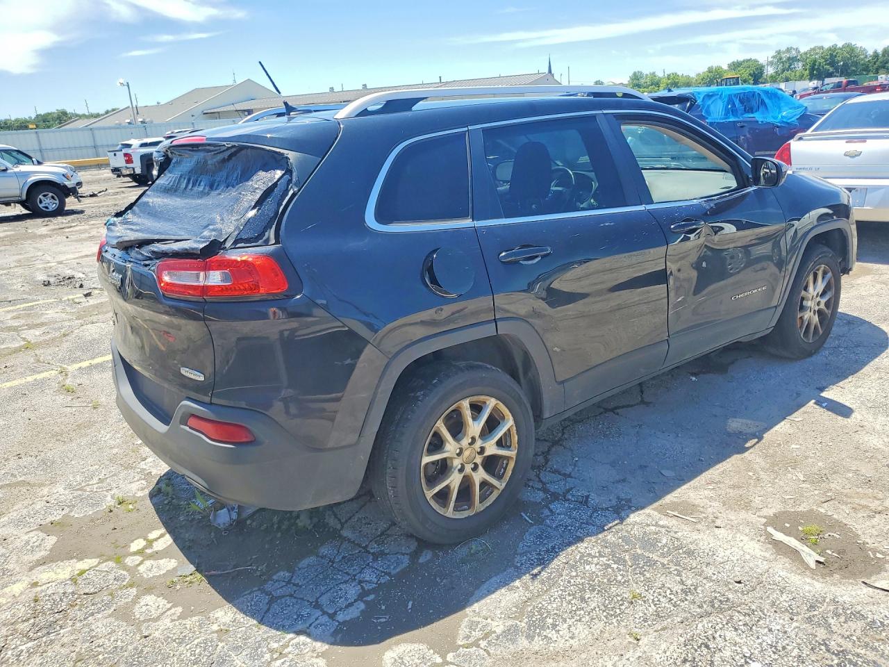 2014 Jeep Cherokee Latitude Black vin: 1C4PJMCS7EW221079