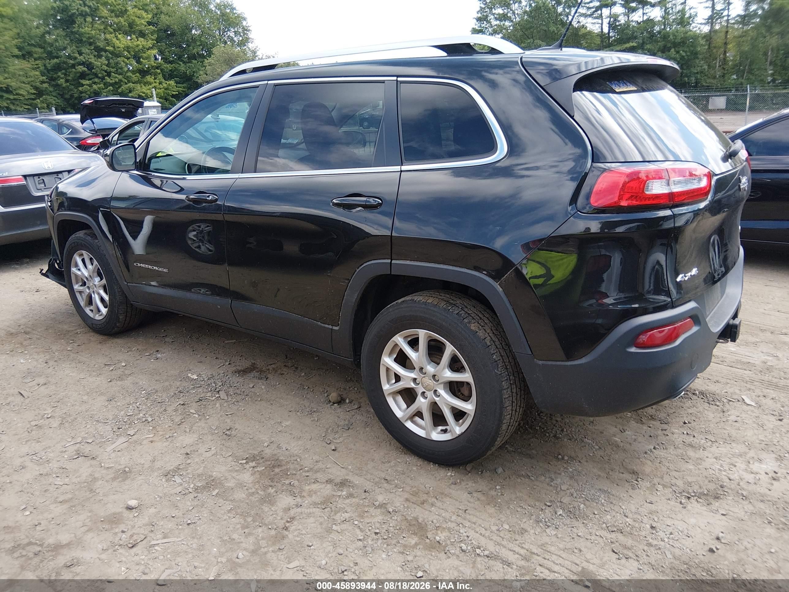 2014 Jeep Cherokee Latitude Black vin: 1C4PJMCS7EW247651
