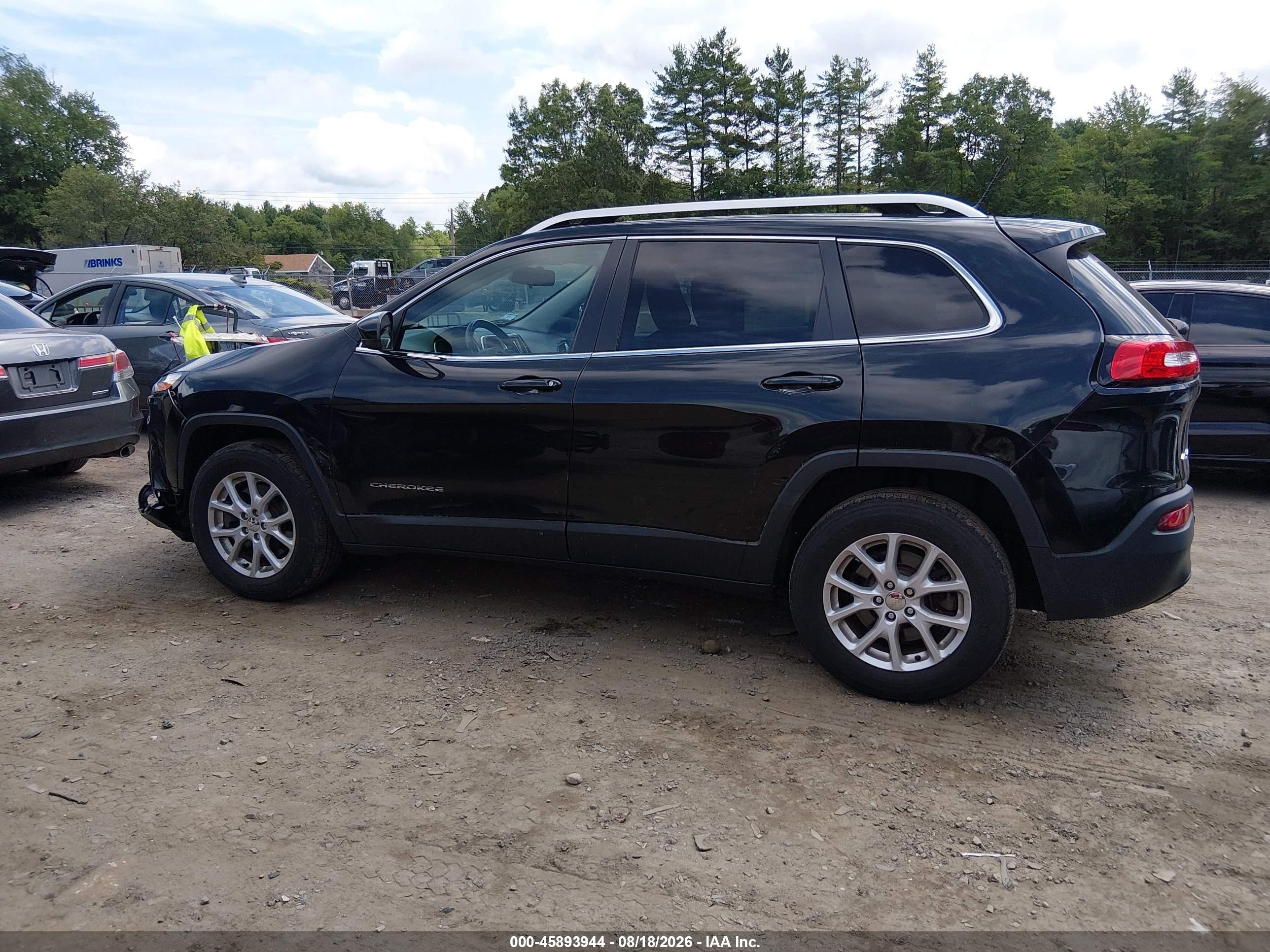 2014 Jeep Cherokee Latitude Black vin: 1C4PJMCS7EW247651