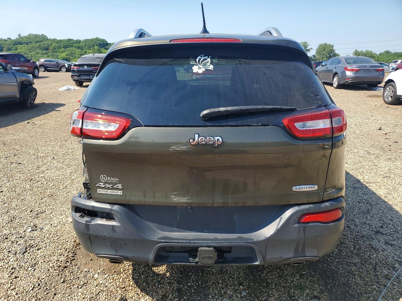 2014 Jeep Cherokee Latitude Зеленый vin: 1C4PJMCS7EW318167