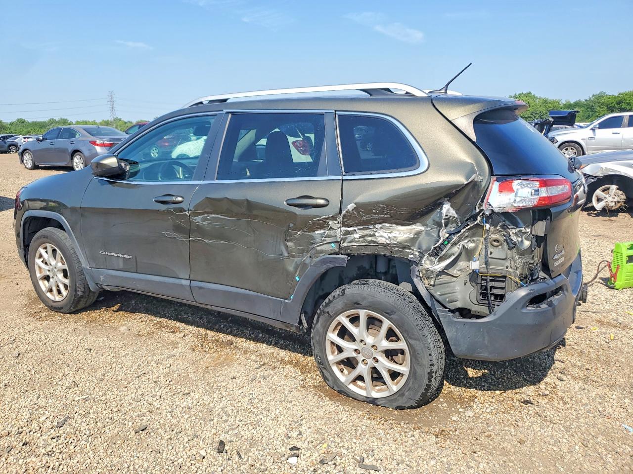 2014 Jeep Cherokee Latitude Зеленый vin: 1C4PJMCS7EW318167