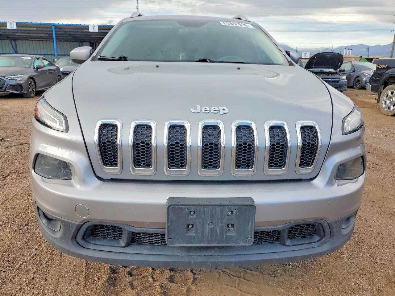 2015 Jeep Cherokee Latitude Gray vin: 1C4PJMCS7FW546719