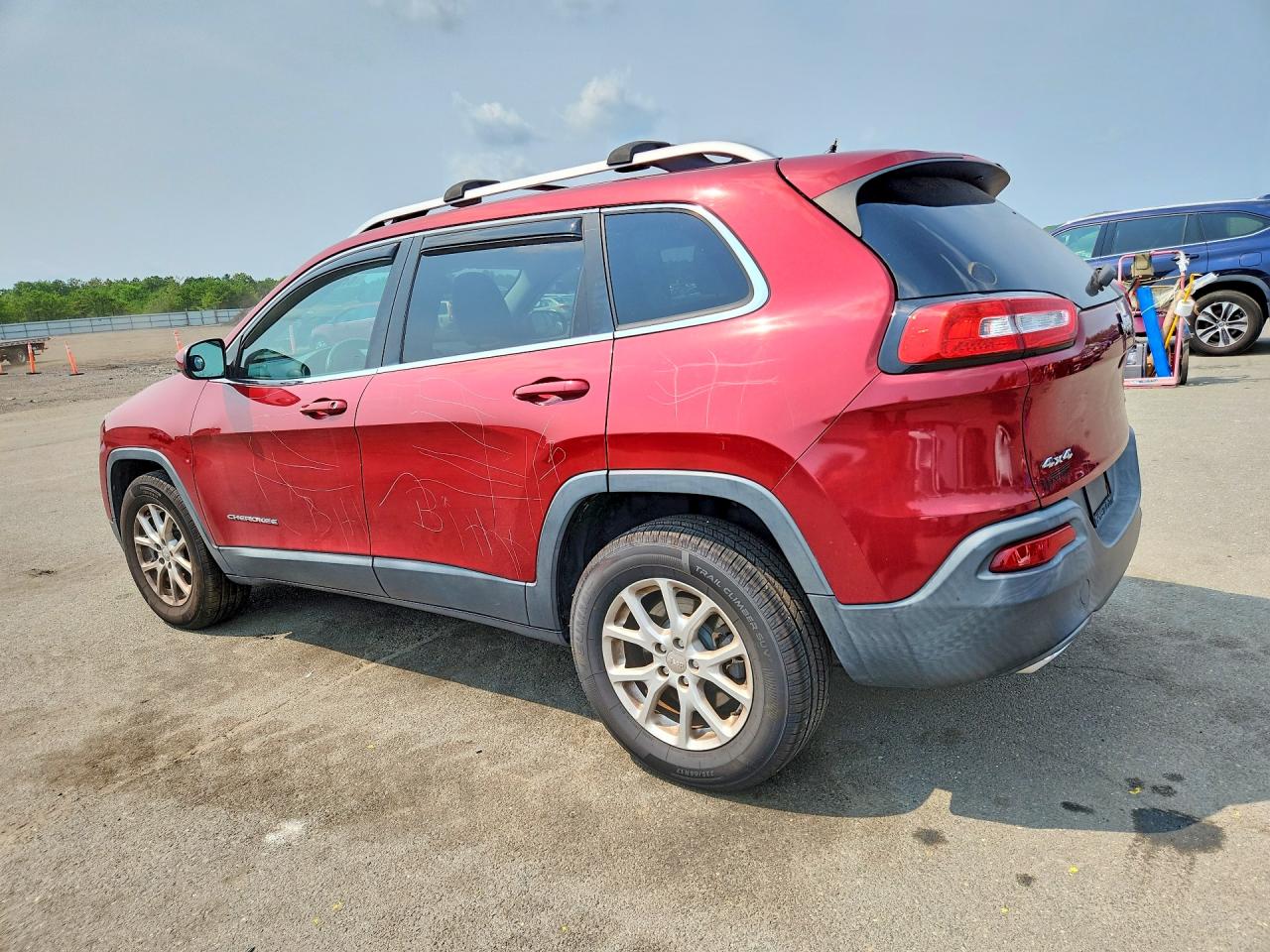 2015 Jeep Cherokee Latitude Красный vin: 1C4PJMCS7FW578005