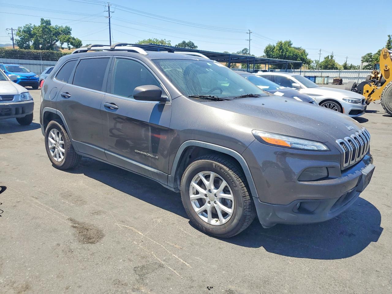 2015 Jeep Cherokee Latitude Угольный vin: 1C4PJMCS7FW619331