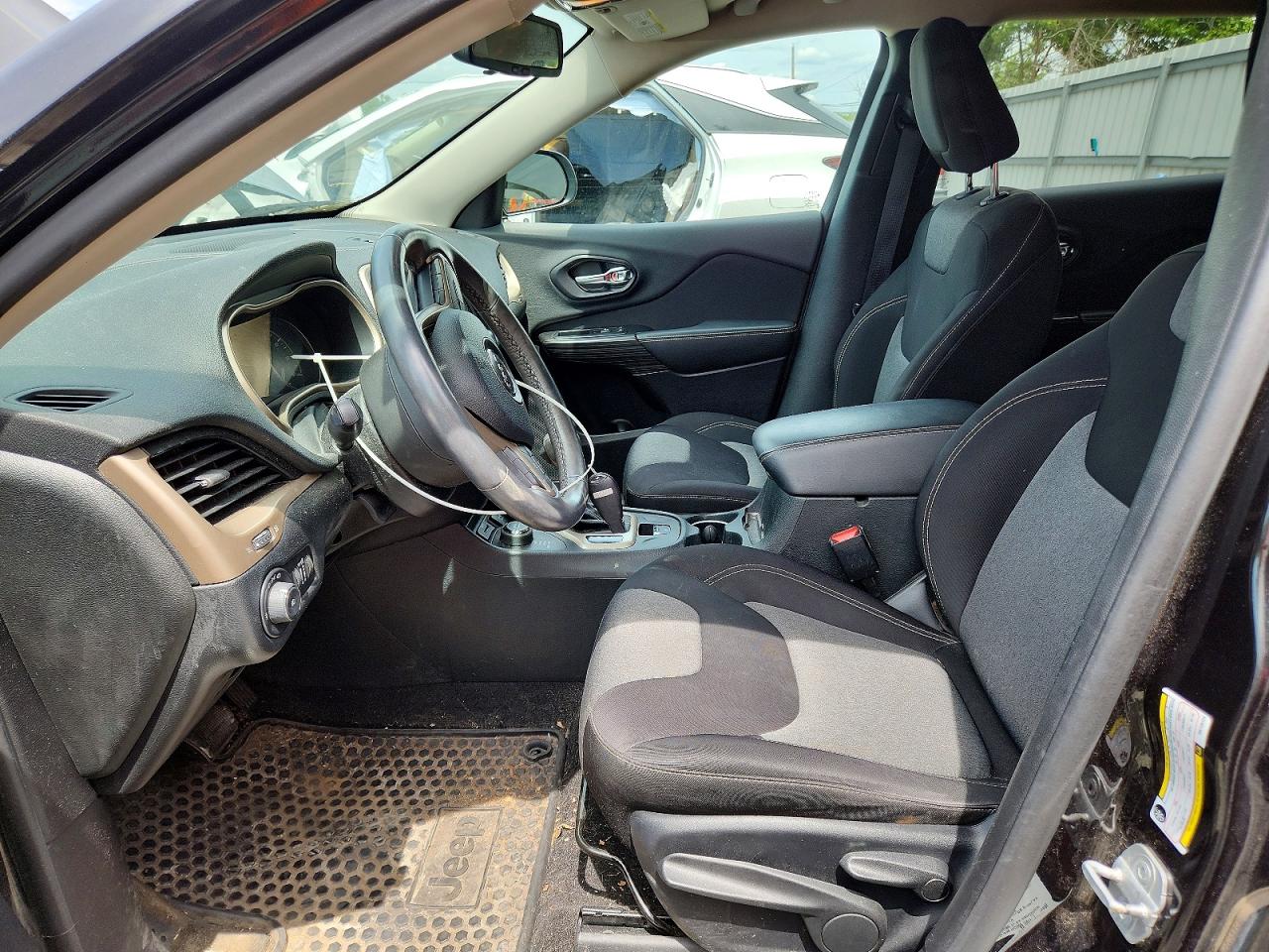 2014 Jeep Cherokee Latitude Black vin: 1C4PJMCS8EW129124