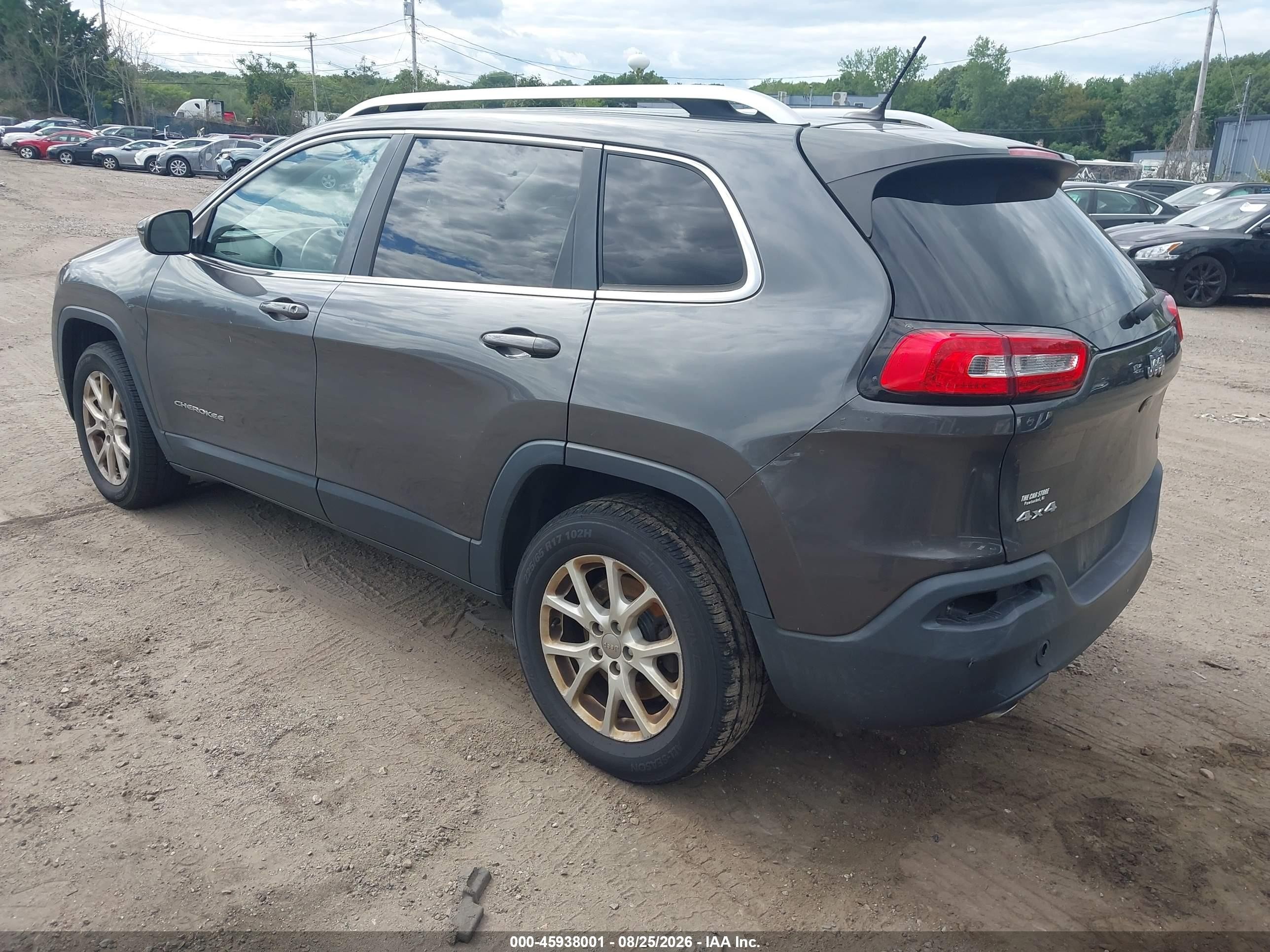 2014 Jeep Cherokee Latitude Gray vin: 1C4PJMCS8EW173804