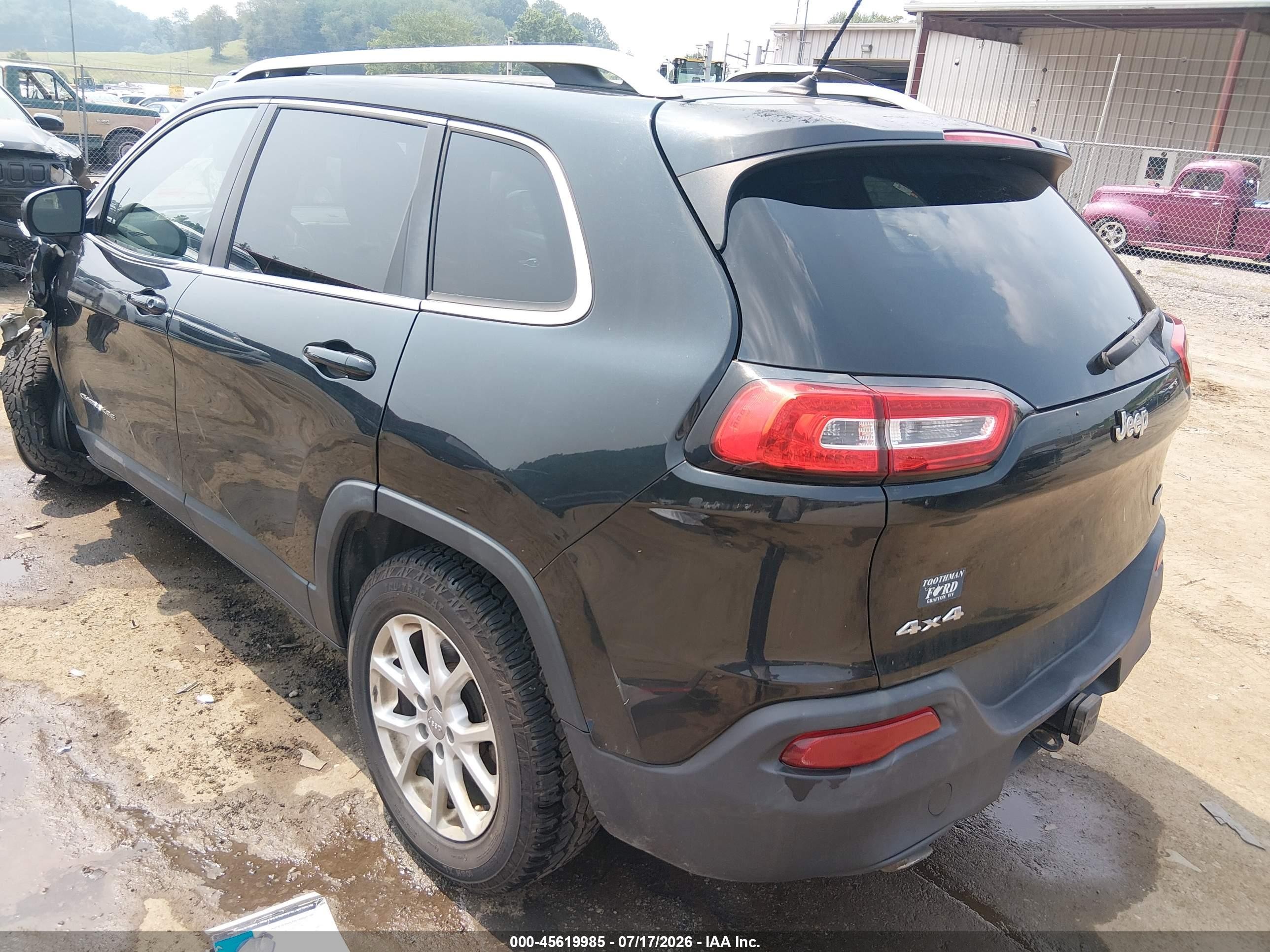 2014 Jeep Cherokee Latitude Black vin: 1C4PJMCS8EW179392