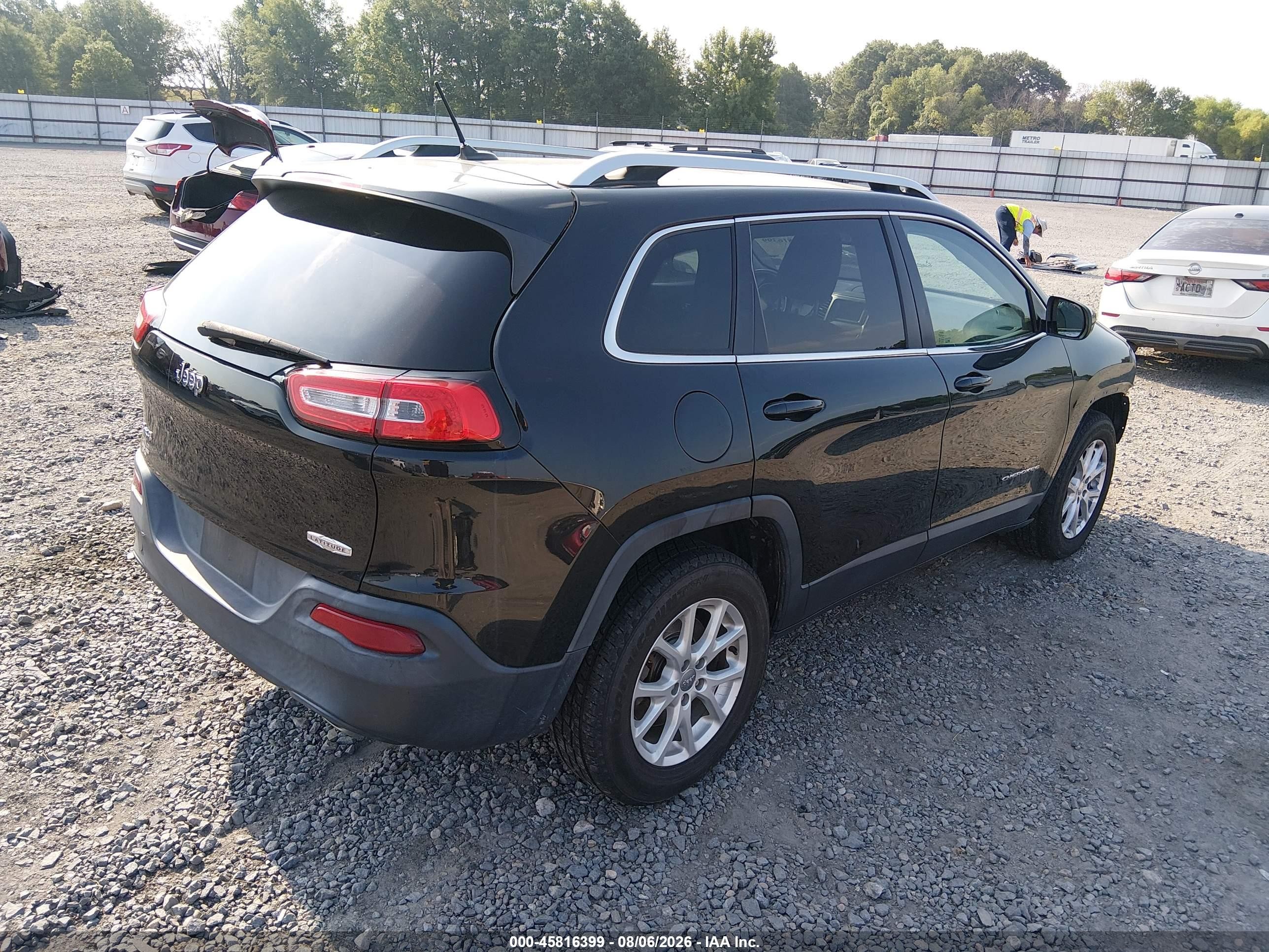 2014 Jeep Cherokee Latitude Black vin: 1C4PJMCS8EW232298