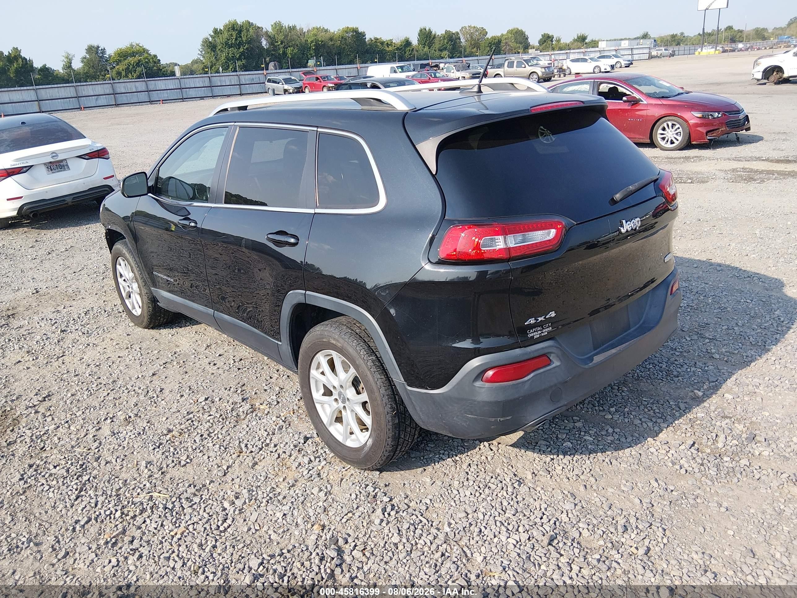 2014 Jeep Cherokee Latitude Black vin: 1C4PJMCS8EW232298