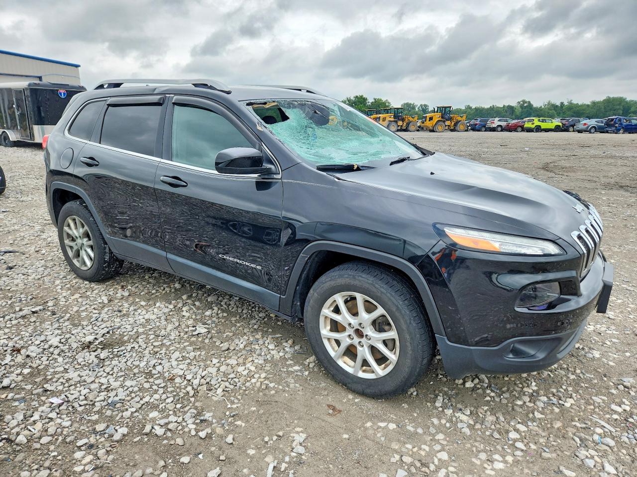 2014 Jeep Cherokee Latitude Черный vin: 1C4PJMCS8EW232494