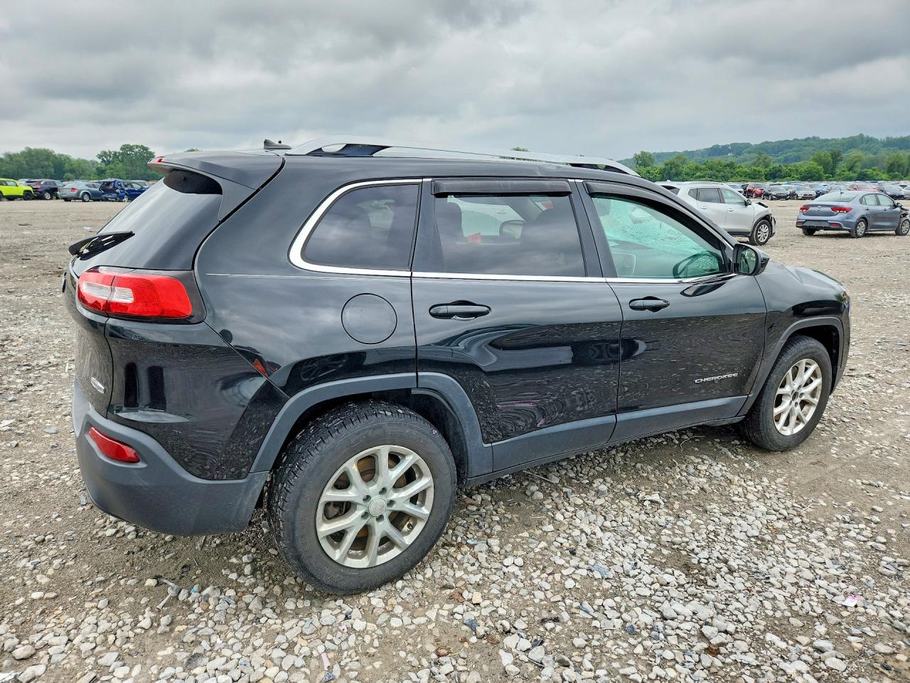 2014 Jeep Cherokee Latitude Черный vin: 1C4PJMCS8EW232494