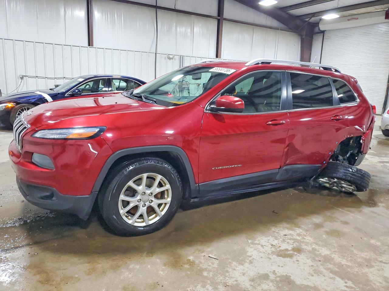 2014 Jeep Cherokee Latitude Maroon vin: 1C4PJMCS8EW242877
