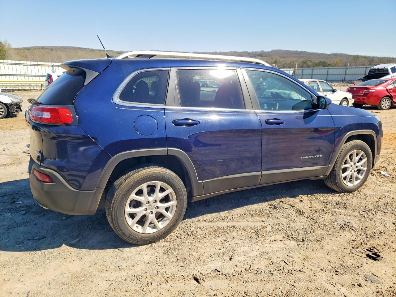 2014 Jeep Cherokee Latitude Синий vin: 1C4PJMCS8EW244287