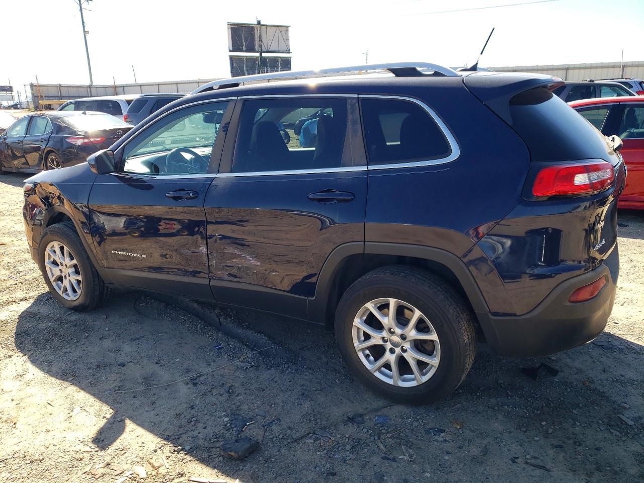 2014 Jeep Cherokee Latitude Синий vin: 1C4PJMCS8EW244287