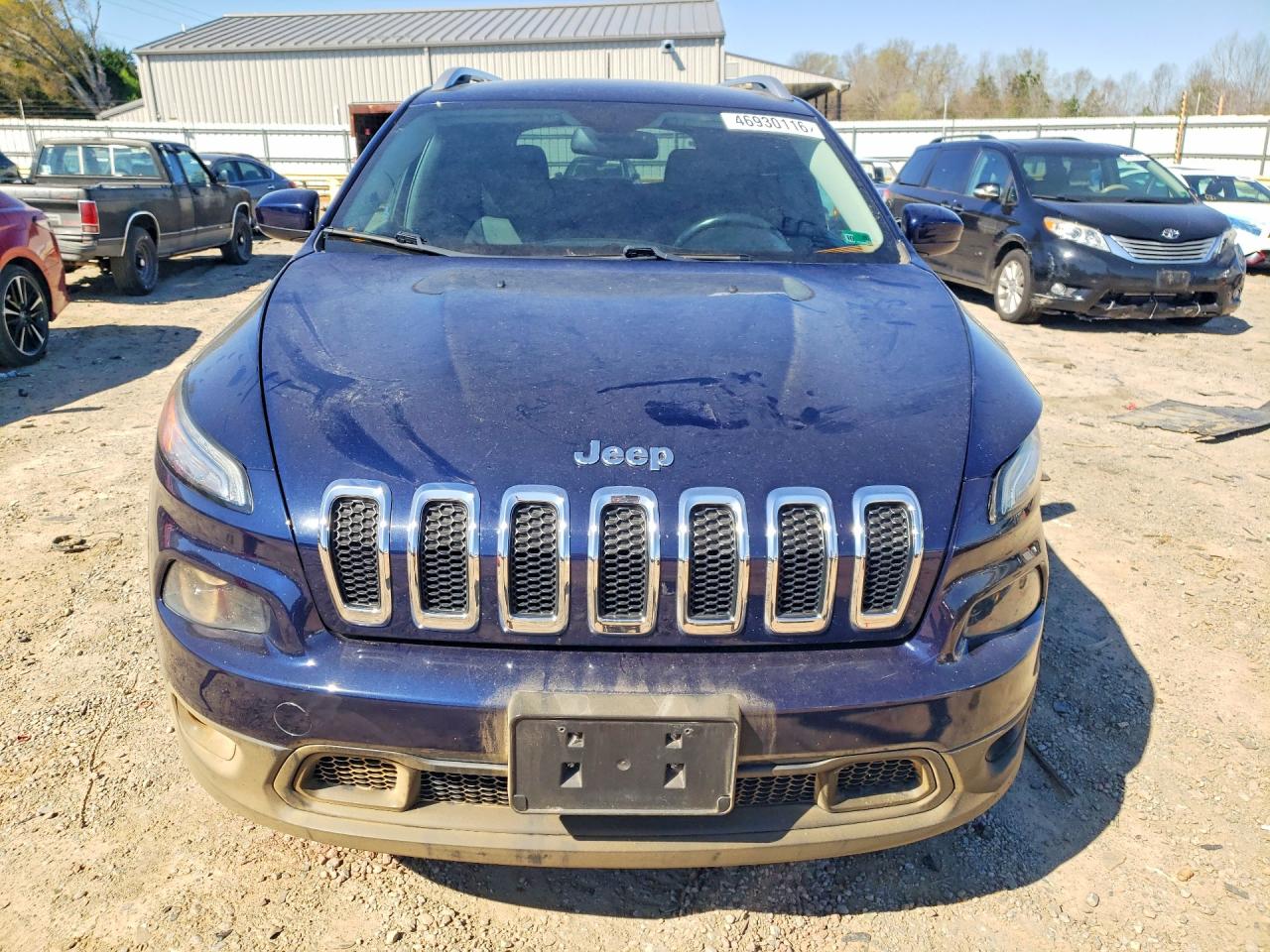 2014 Jeep Cherokee Latitude Синий vin: 1C4PJMCS8EW244287