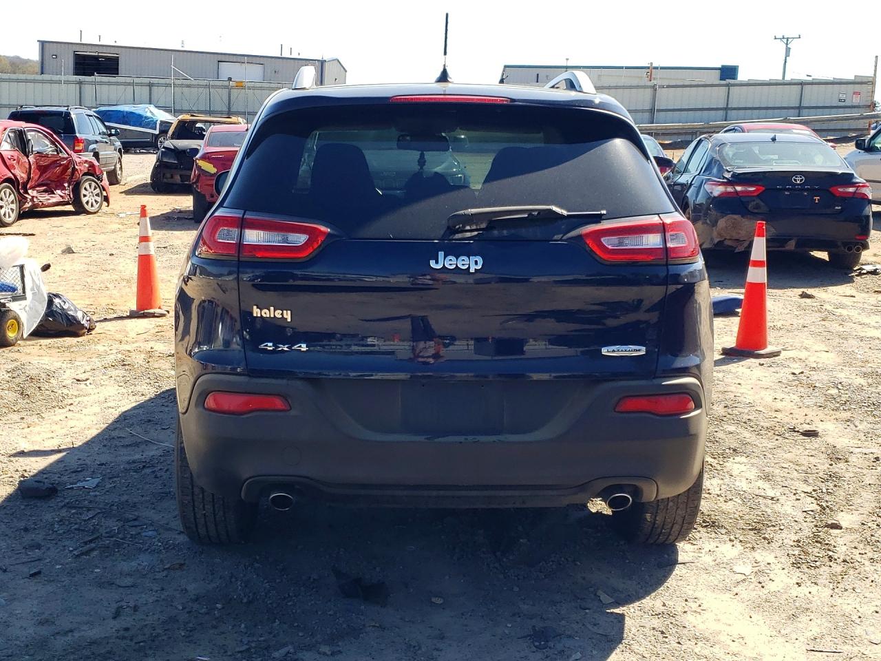 2014 Jeep Cherokee Latitude Синий vin: 1C4PJMCS8EW244287