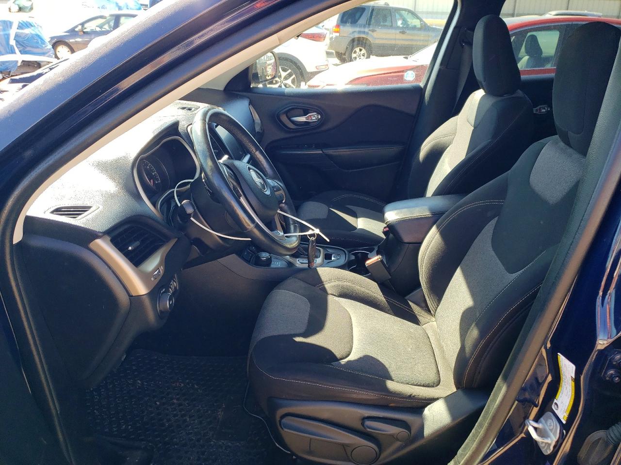 2014 Jeep Cherokee Latitude Синий vin: 1C4PJMCS8EW244287