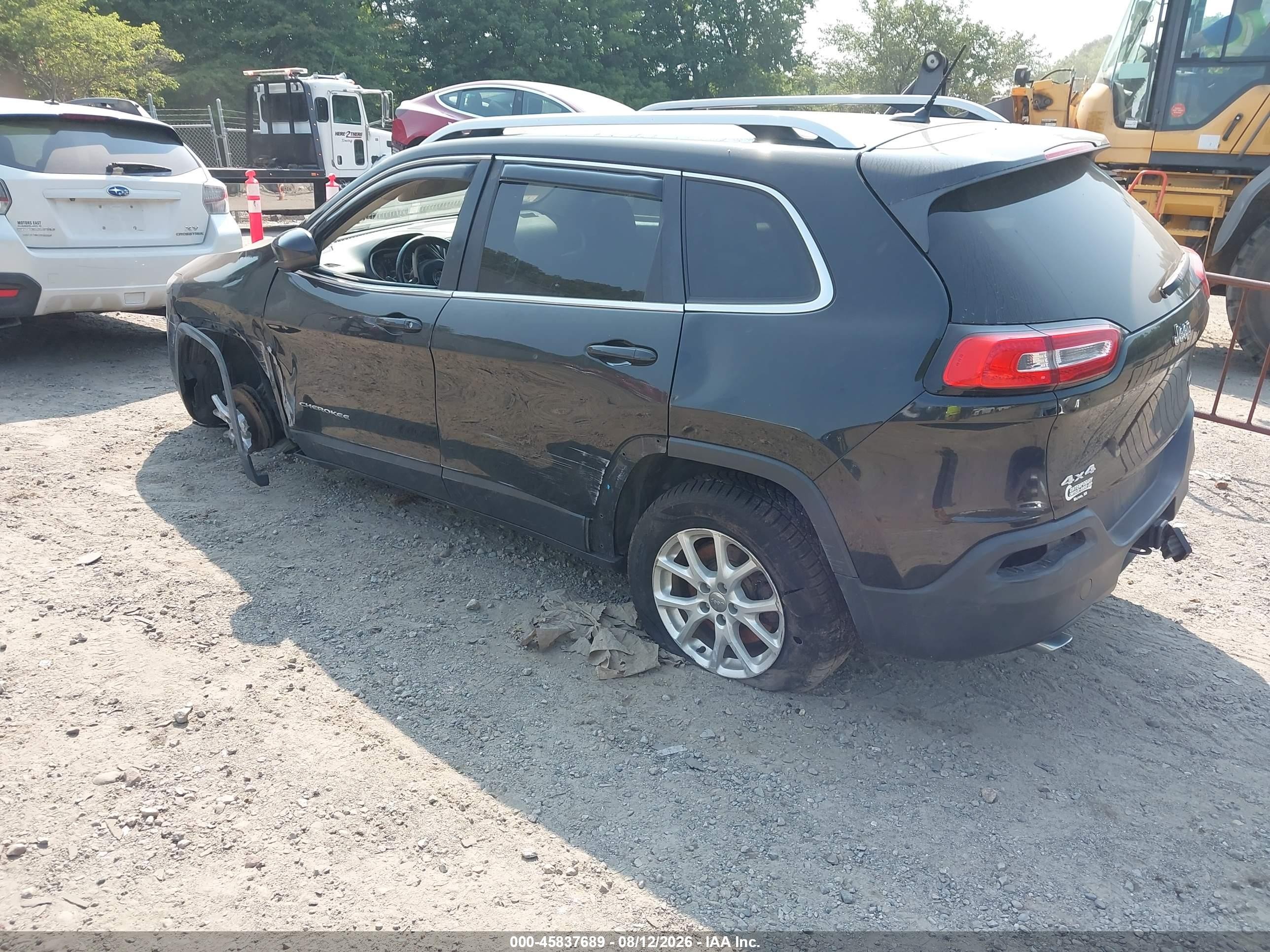 2014 Jeep Cherokee Latitude Black vin: 1C4PJMCS8EW268413