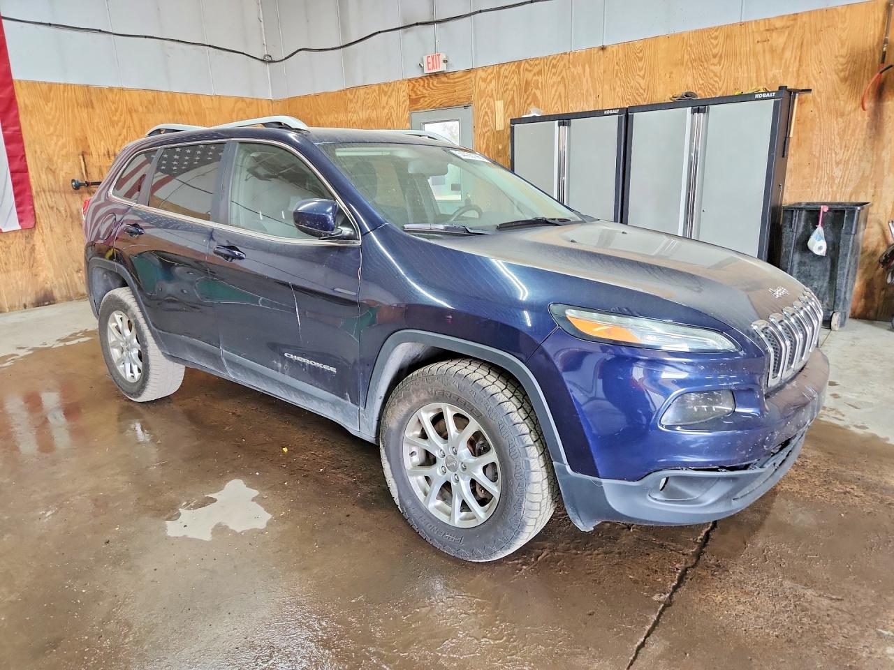 2014 Jeep Cherokee Latitude Blue vin: 1C4PJMCS8EW281663
