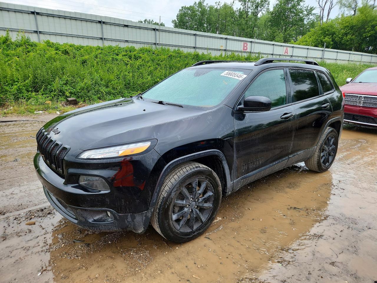 2014 Jeep Cherokee Latitude Black vin: 1C4PJMCS8EW291173