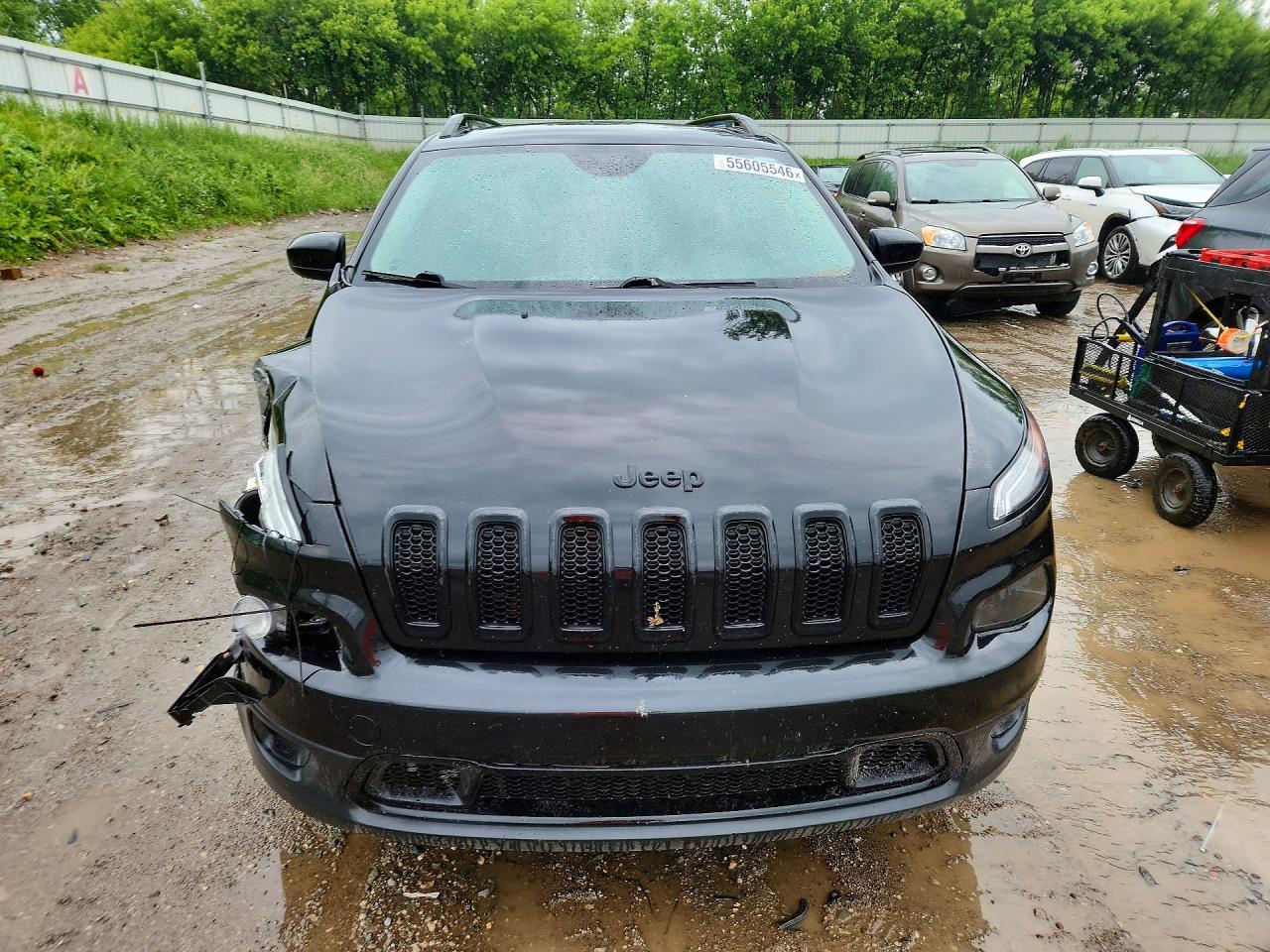2014 Jeep Cherokee Latitude Black vin: 1C4PJMCS8EW291173