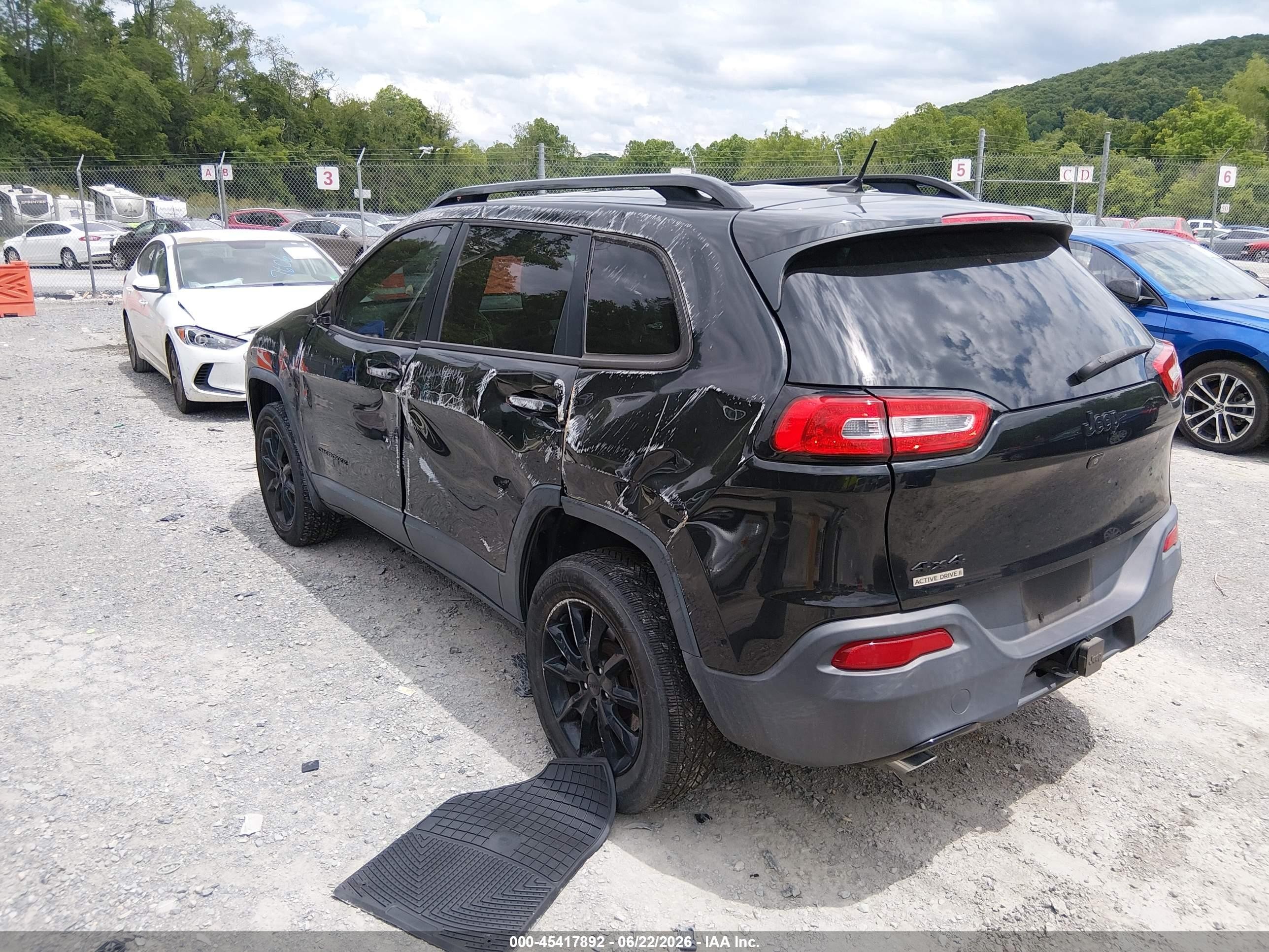 2014 Jeep Cherokee Altitude Black vin: 1C4PJMCS8EW291495