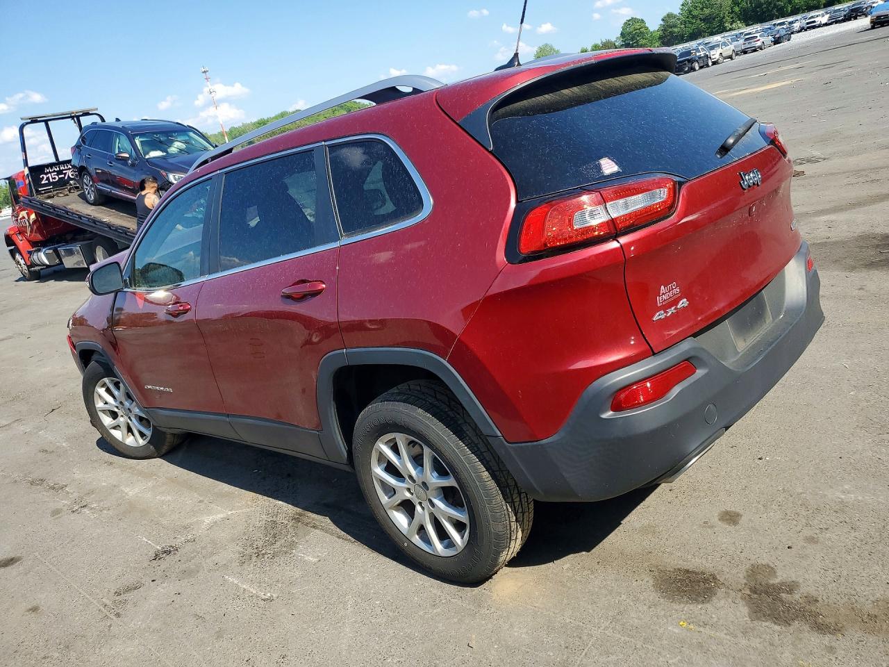 2015 Jeep Cherokee Latitude Red vin: 1C4PJMCS8FW544672