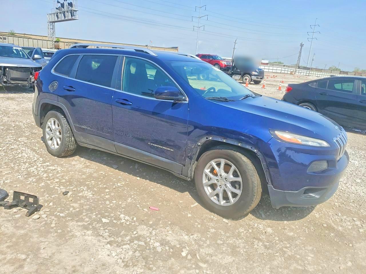 2015 Jeep Cherokee Blue vin: 1C4PJMCS8FW653083