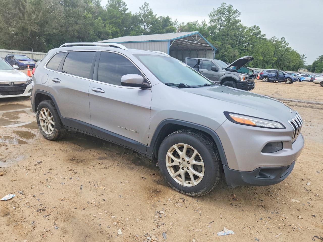 2014 Jeep Cherokee Latitude Gray vin: 1C4PJMCS9EW144960