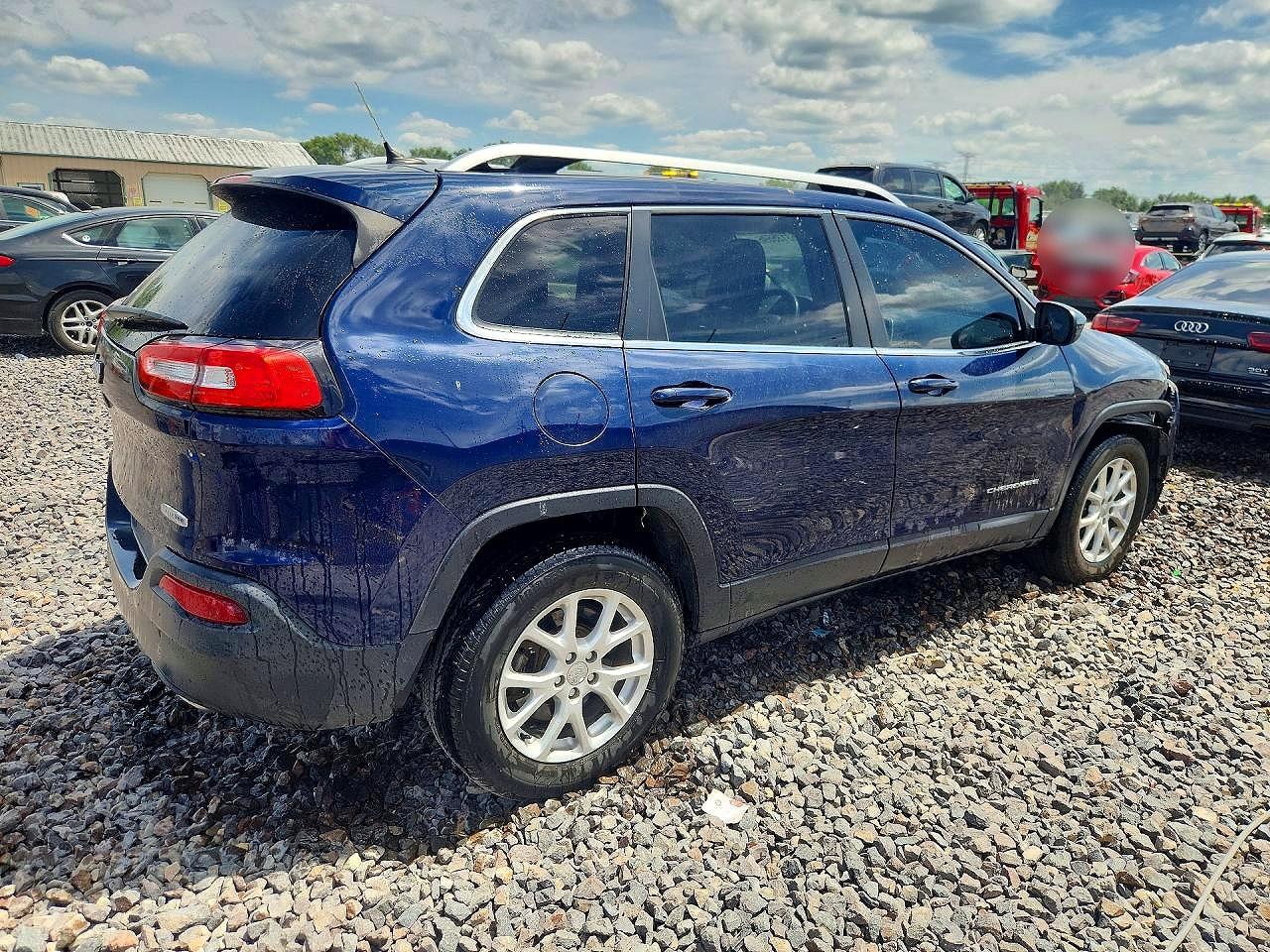 2014 Jeep Cherokee Latitude Синий vin: 1C4PJMCS9EW145364