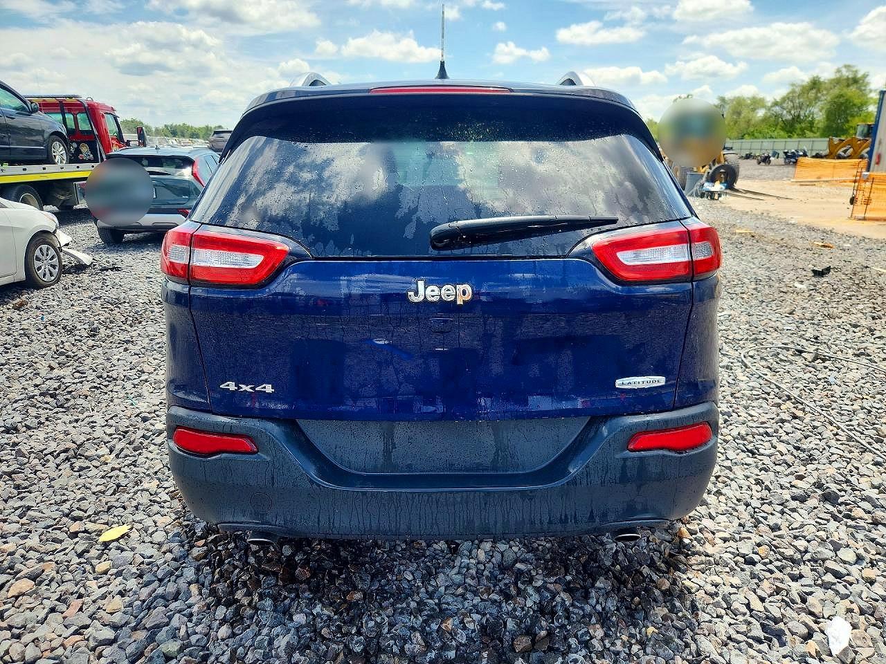 2014 Jeep Cherokee Latitude Синий vin: 1C4PJMCS9EW145364
