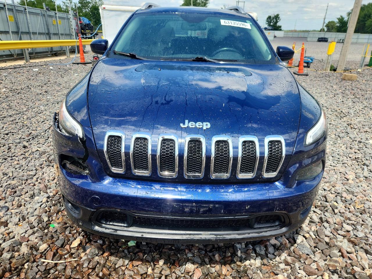 2014 Jeep Cherokee Latitude Синий vin: 1C4PJMCS9EW145364