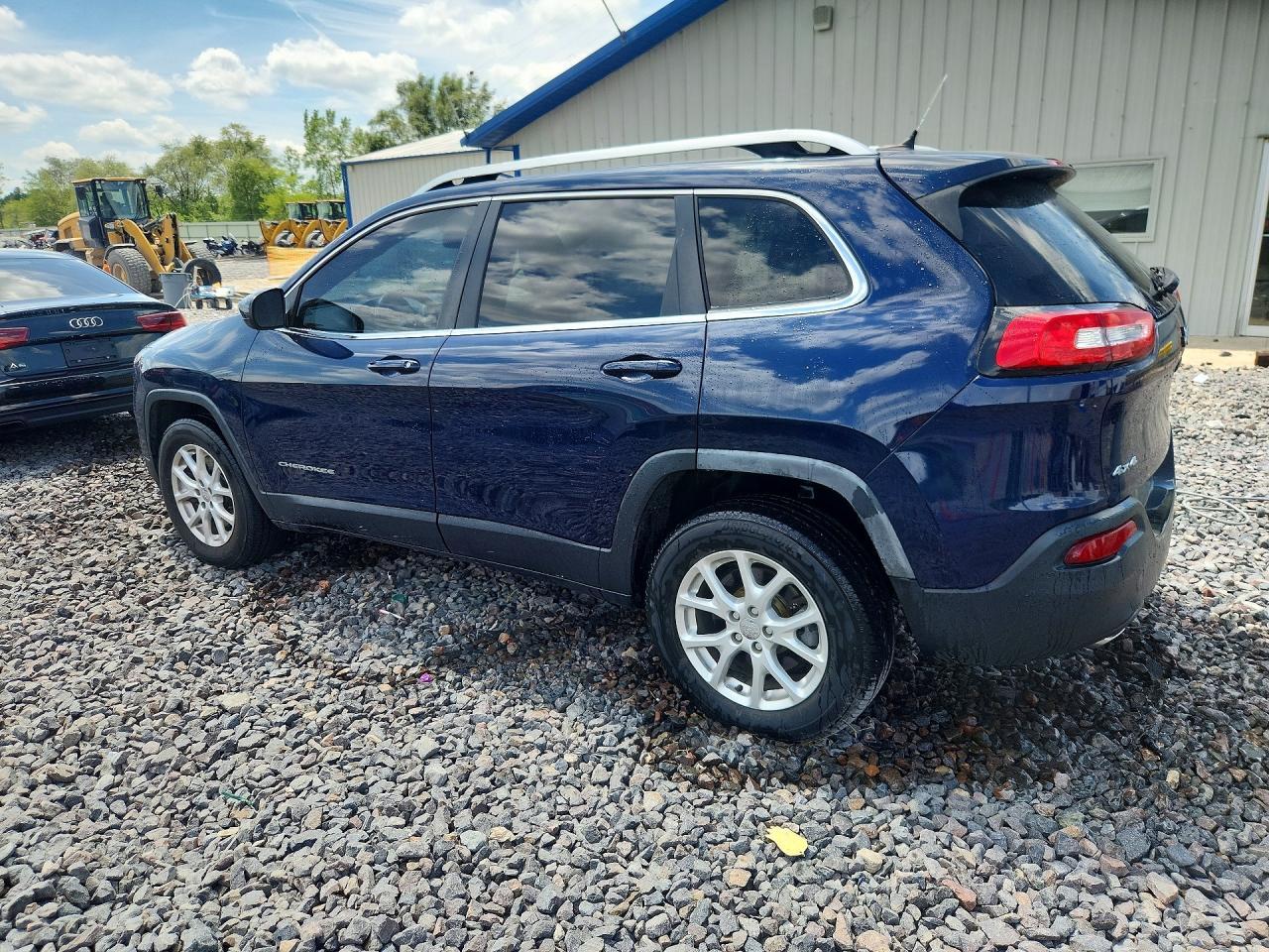 2014 Jeep Cherokee Latitude Синий vin: 1C4PJMCS9EW145364