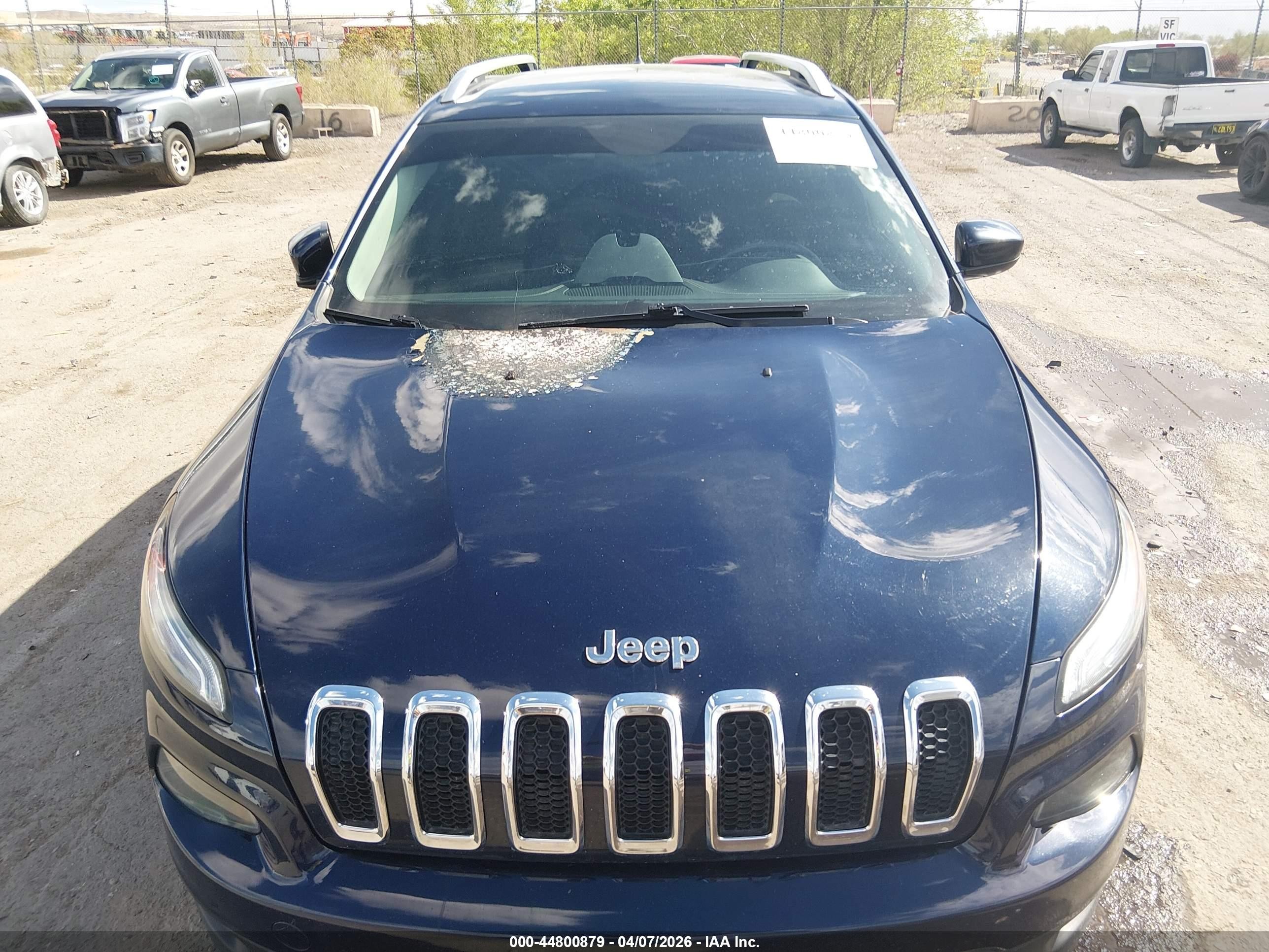 2015 Jeep Cherokee Latitude Dark Blue vin: 1C4PJMCS9FW545877