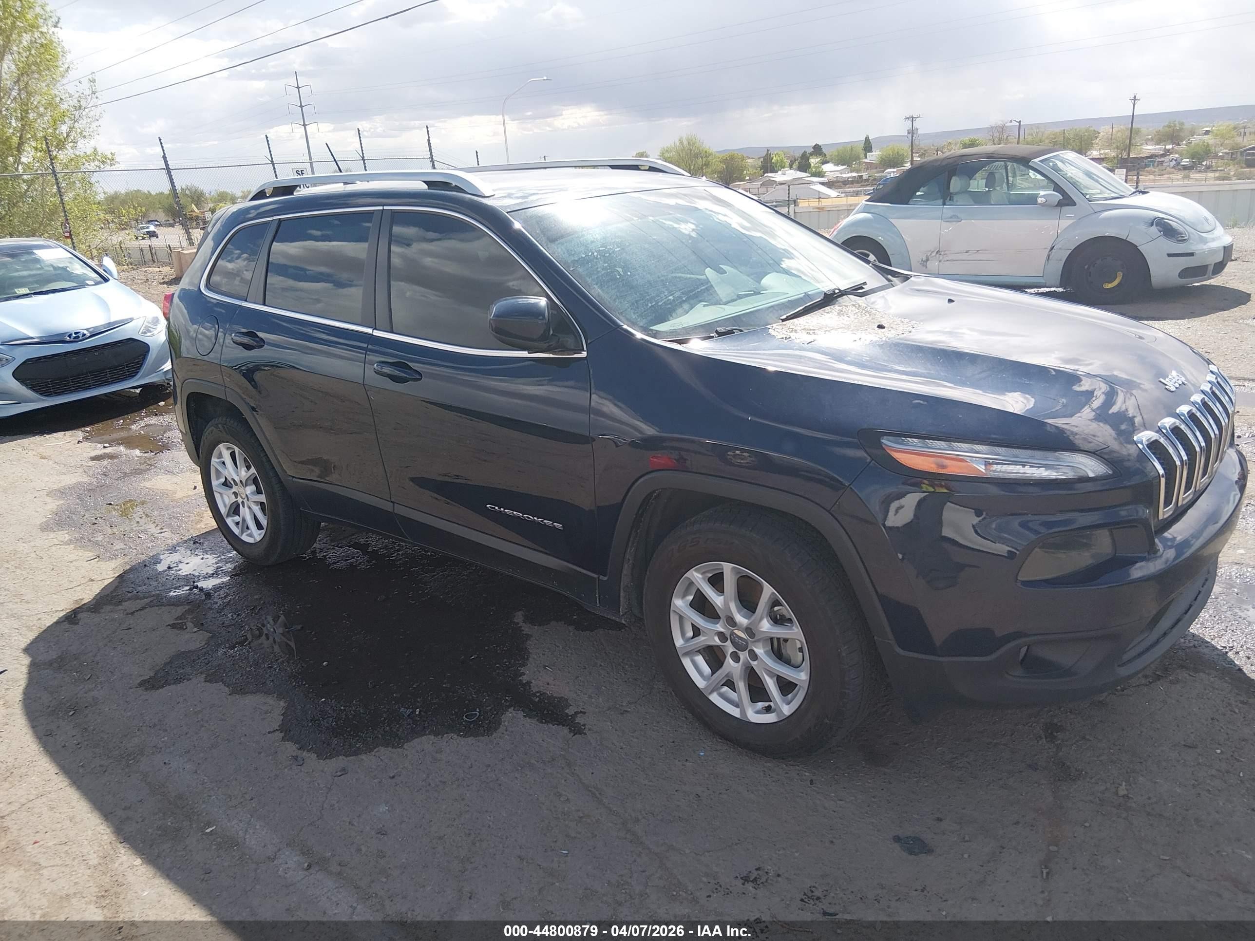 2015 Jeep Cherokee Latitude Dark Blue vin: 1C4PJMCS9FW545877