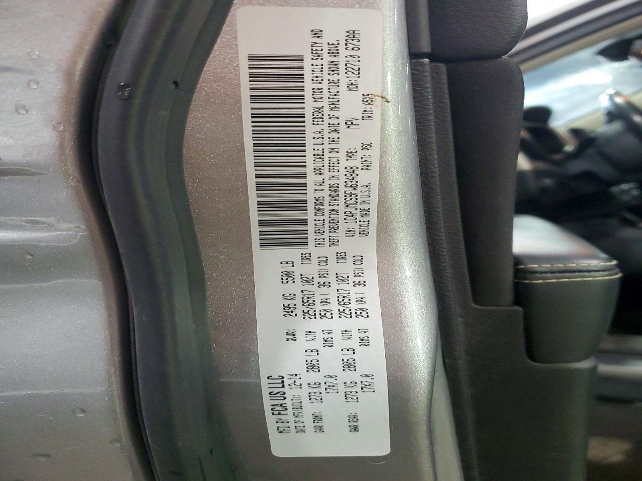 2015 Jeep Cherokee Latitude Silver vin: 1C4PJMCS9FW634848