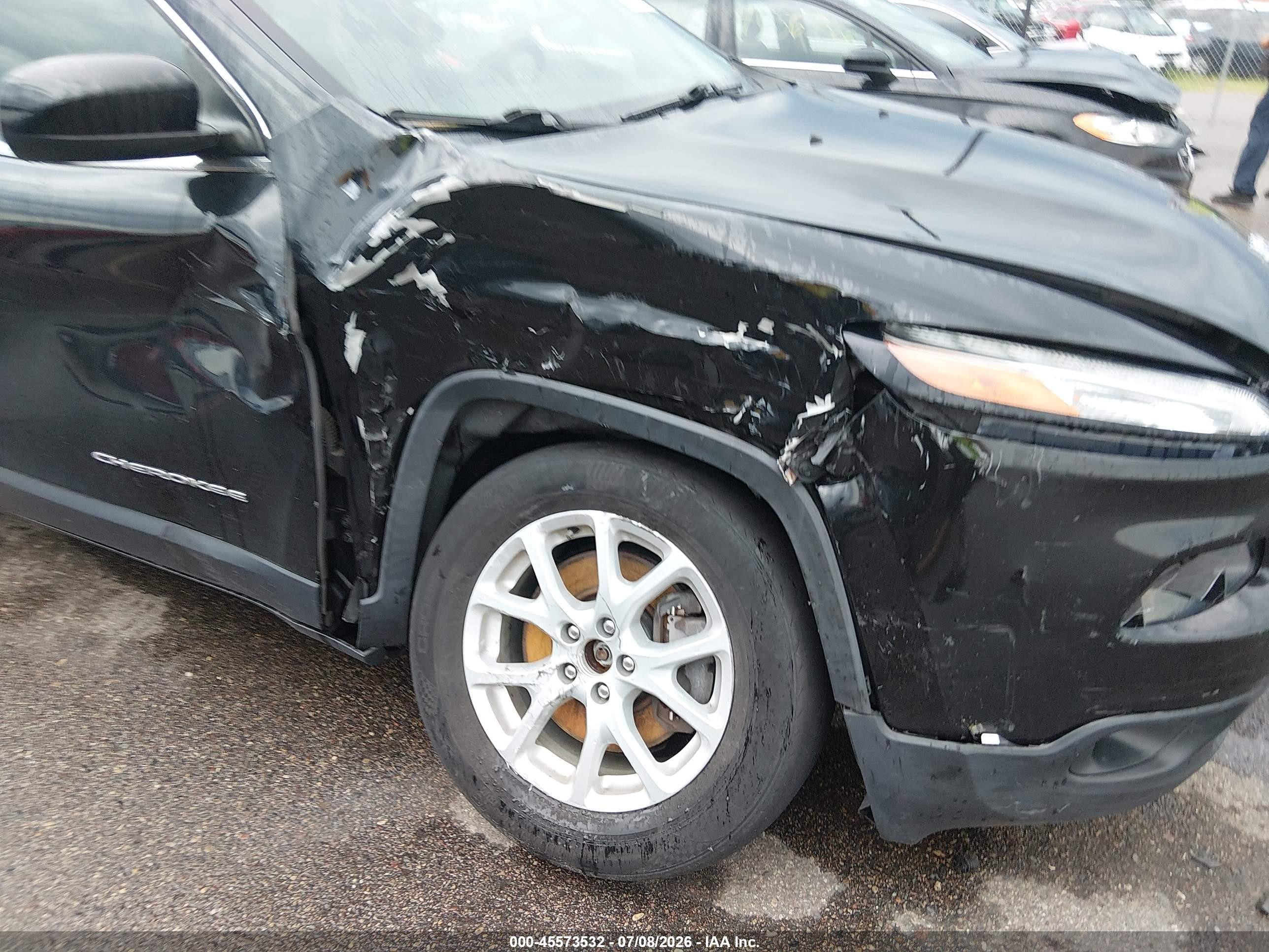 2015 Jeep Cherokee Latitude Black vin: 1C4PJMCS9FW697819