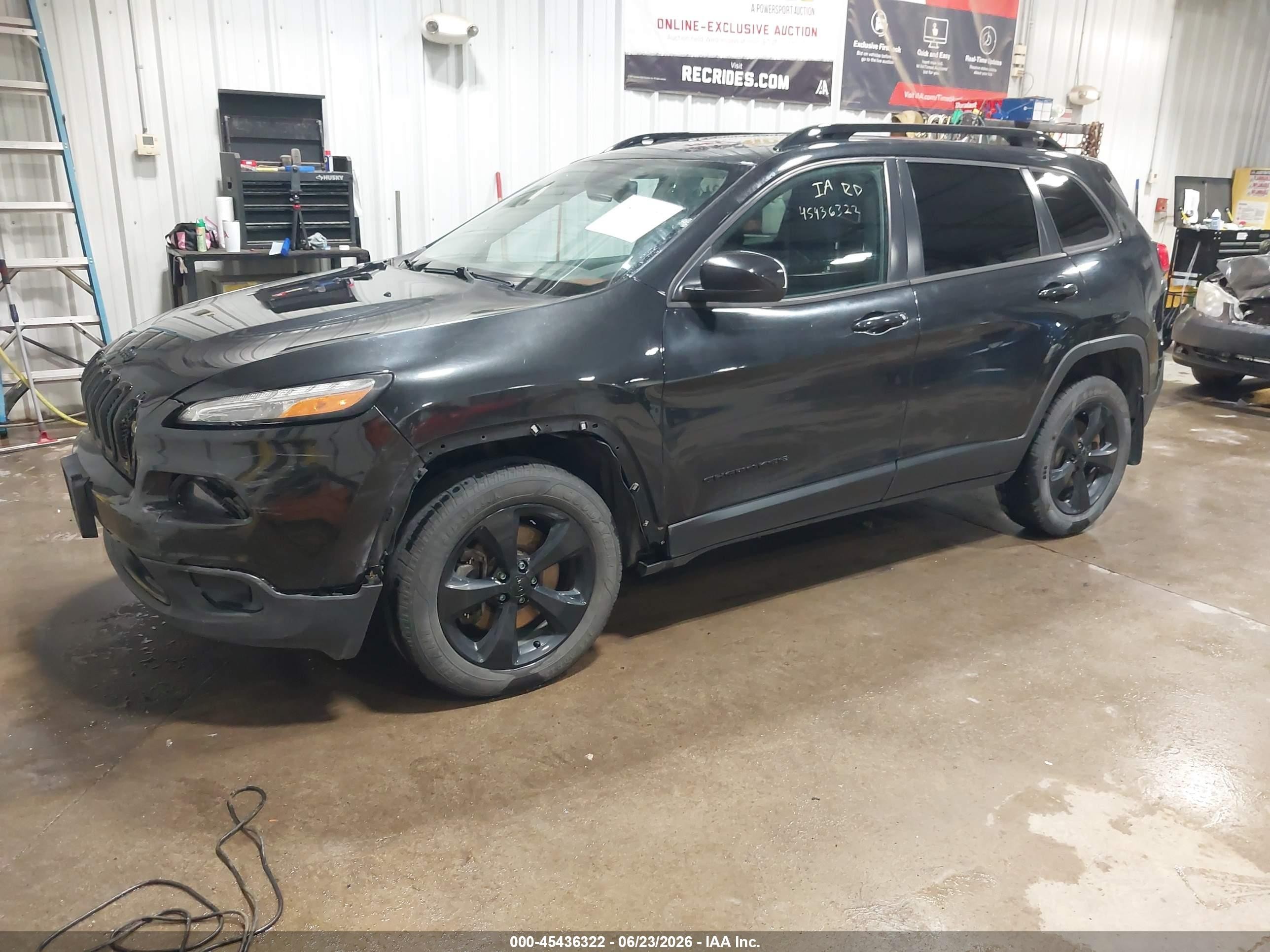 2015 Jeep Cherokee Latitude Altitude Black vin: 1C4PJMCS9FW750373
