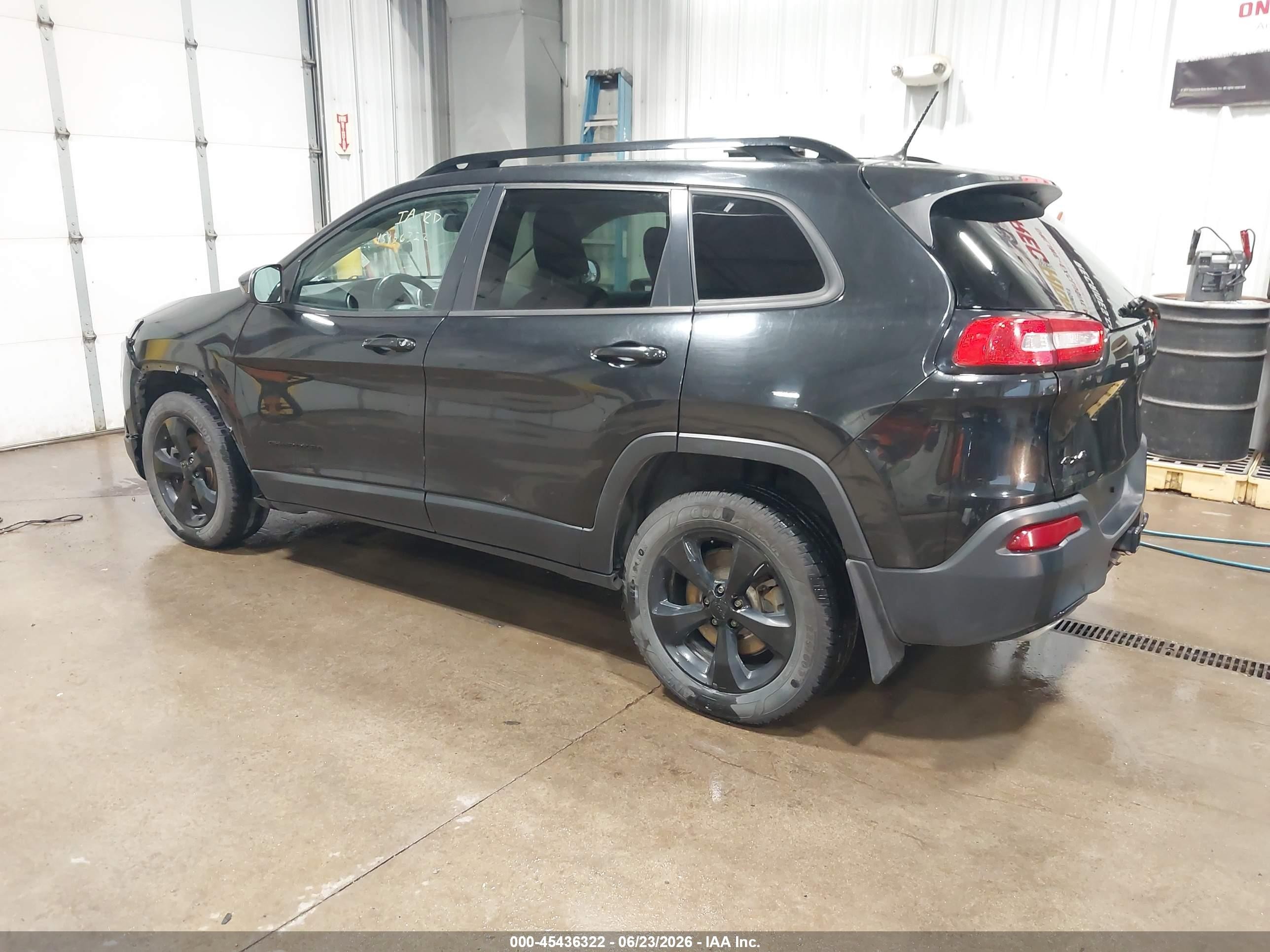 2015 Jeep Cherokee Latitude Altitude Black vin: 1C4PJMCS9FW750373